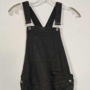 Seraphine Women's Maternity Bib Overall Size 8 Black Denim Cotton Casual Daily